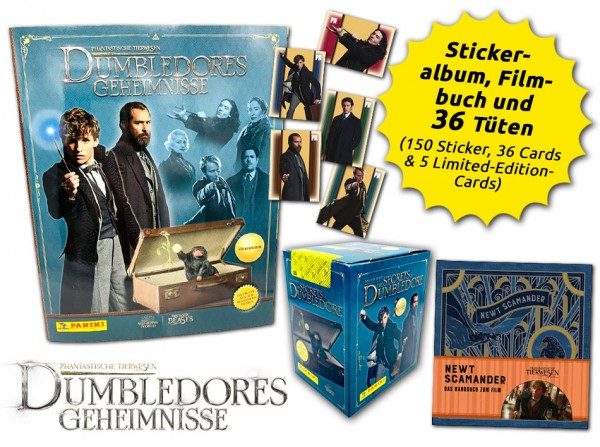 Phantastische Tierwesen - Dumbledores Geheimnisse - Sticker & Cards - Mega-Bundle mit Buch und Limited Edition Cards 