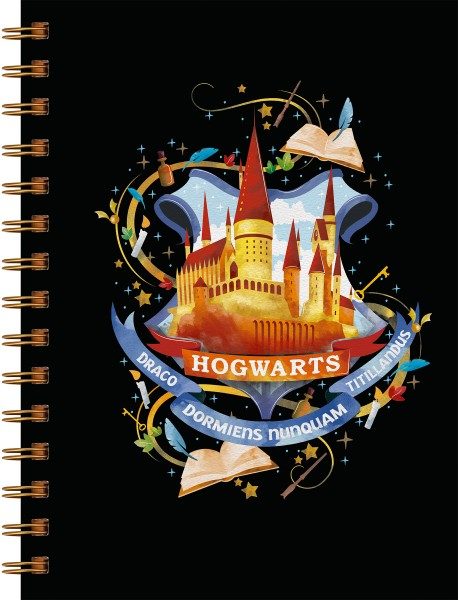 Harry Potter - Notizbuch Hogwarts mit Spiralbindung
