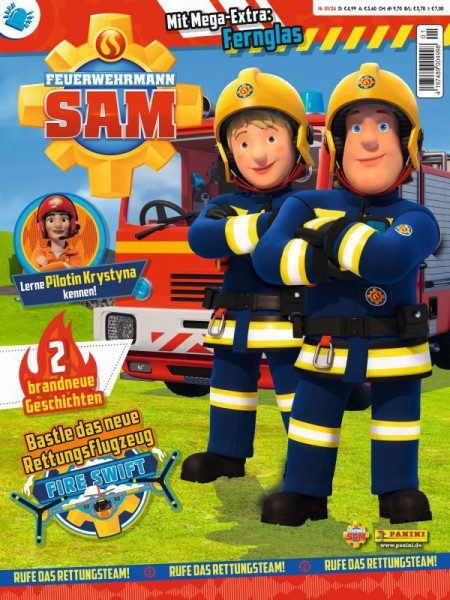Feuerwehrmann Sam Magazin 01/24 - Cover