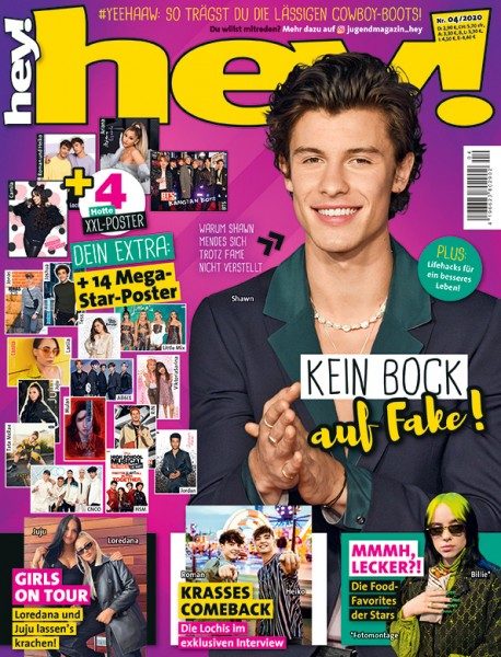 hey! Magazin Ausgabe 04/20 Cover Shawn Mendes