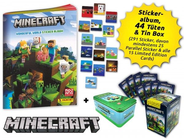 Minecraft - Wonderful World Stickerkollektion - Sammlerbundle