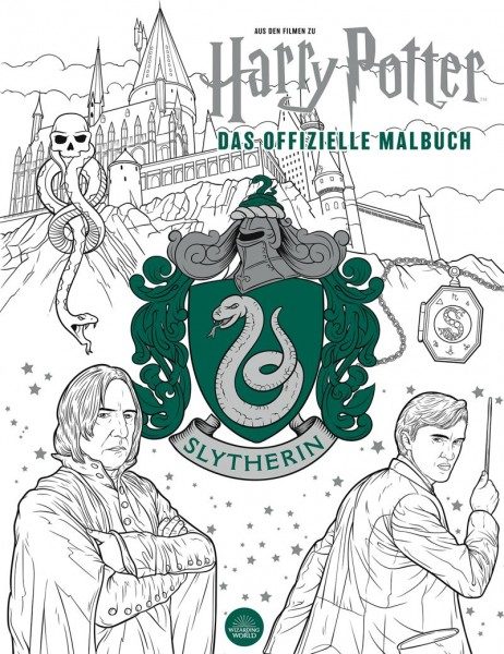 Harry Potter - Slytherin - Das offizielle Malbuch Cover