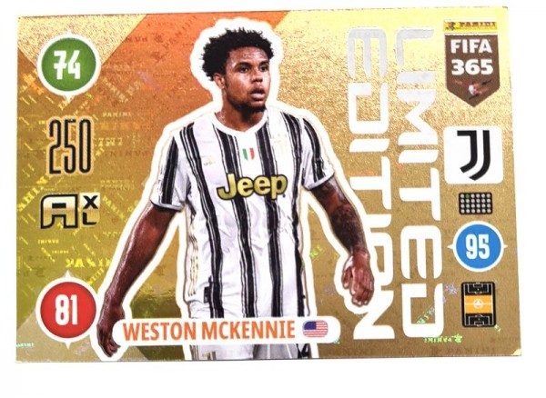 Panini FIFA 365 AXL 2021 Update Collection – LE-Card Weston McKennie