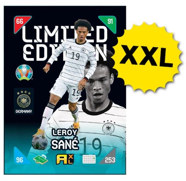 UEFA EURO 2020™ Adrenalyn XL™ 2021 Kick Off – XXL LE Card – Leroy Sane (Deutschland)