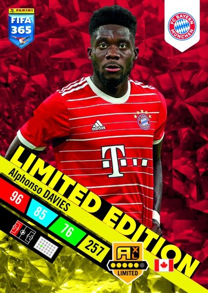 Panini FIFA 365 Adrenalyn XL 2023 - Limited Edition Card Alphonso Davies