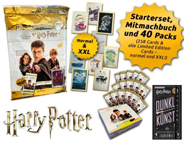 Harry Potter - Willkommen in Hogwarts Trading Cards - Magierbundle mit 40 Packs