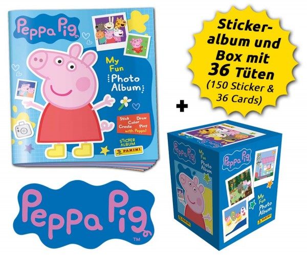Peppa Pig - Mein Fotoalbum - Sticker & Cards - Box-Bundle