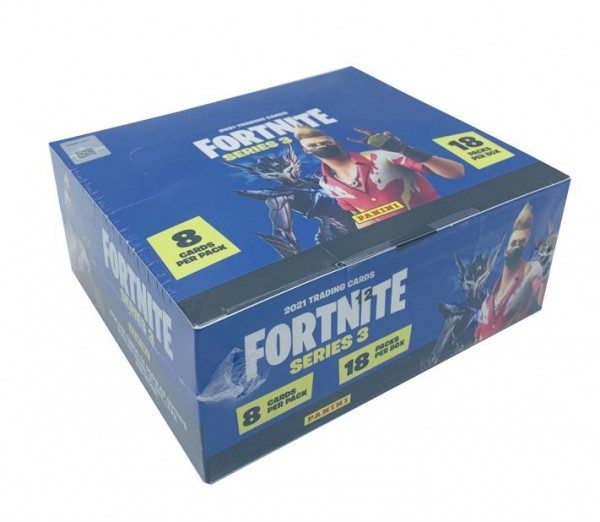 Fortnite Series 3 Trading Cards - Hobby-Box mit 18 Flowpacks - folierte Box