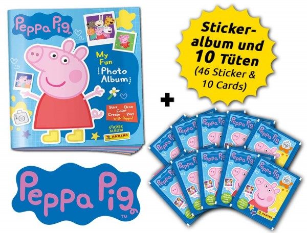 Peppa Pig - Mein Fotoalbum - Sticker & Cards - Schnupperbundle