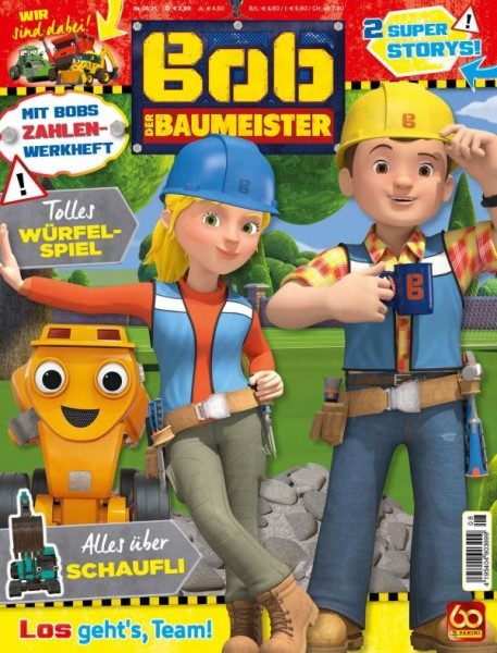 Bob der Baumeister Magazin 08/21 Cover