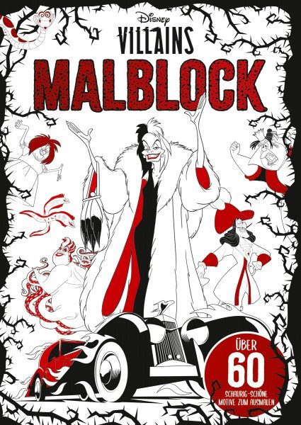 Disney Villains – Malblock Cover