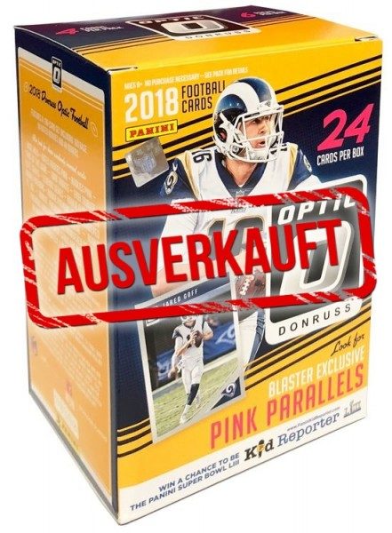 NFL 2018 DONRUSS Optic Football Trading Cards - Blasterbox