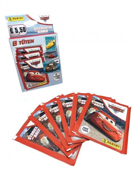 Disney Cars - Geschichten und Rennen - Sticker & Cards - Blister mit Tüten