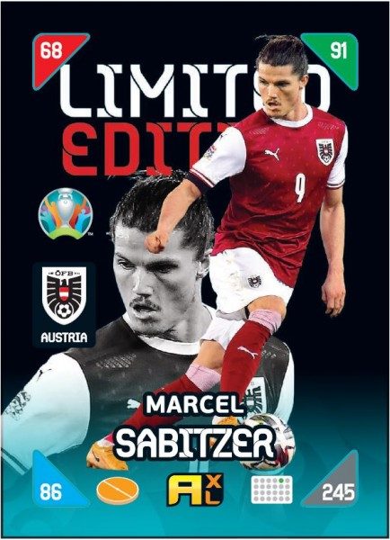 UEFA EURO 2020™ Adrenalyn XL™ 2021 Kick Off – LE Card – Marcel Sabitzer (Österreich)