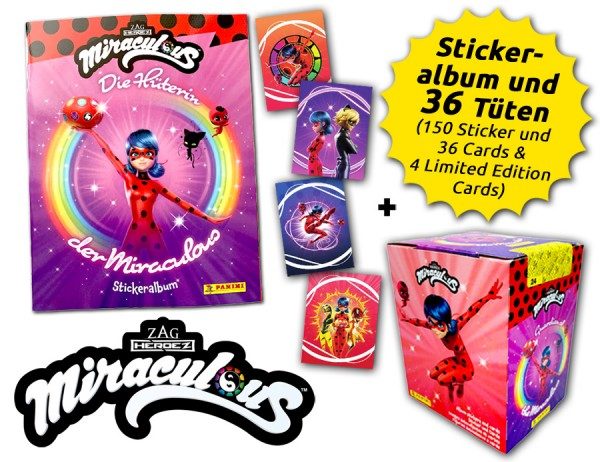 Miraculous Sticker & Cards - Die Hüterin der Miraculous - Box-Bundle
