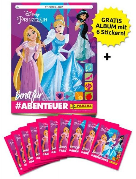 Disney Prinzessinnen - Bereit für Abenteuer Stickerkollektion - Schnupperbundle