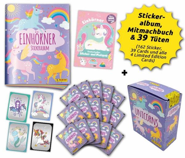 Unicorns - Sticker & Cards - Sammelbundle