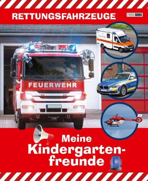 Rettungsfahrzeuge - Meine Kindergartenfreunde - Cover mit Feuerwehrauto