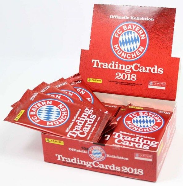 FC Bayern München 2018 - Trading Cards Kollektion - Box mit 24 Tüten