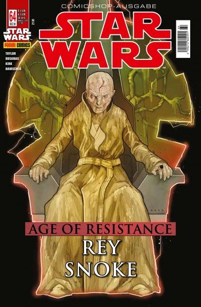 Star Wars 64 Age of Resistance - Rey & Snoke - Comicshop-Ausgabe Cover