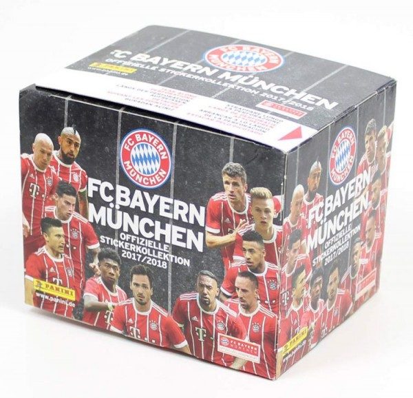 FC Bayern München 2017/2018 - Stickerkollektion - Box mit 36 Tüten