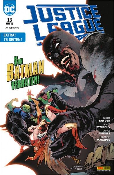 Justice League 13: Von Batman verraten! Cover