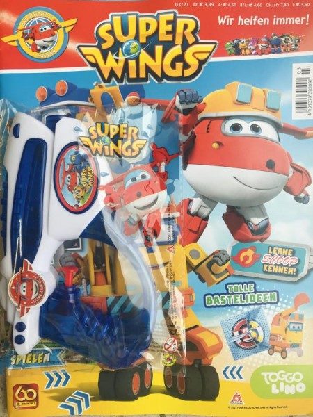 Super Wings Magazin 03/21 mit Extra Wasserspritzpistole