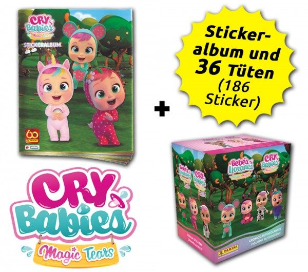 Cry Babies - Stickerkollektion - Box-Bundle mit 36 Tüten