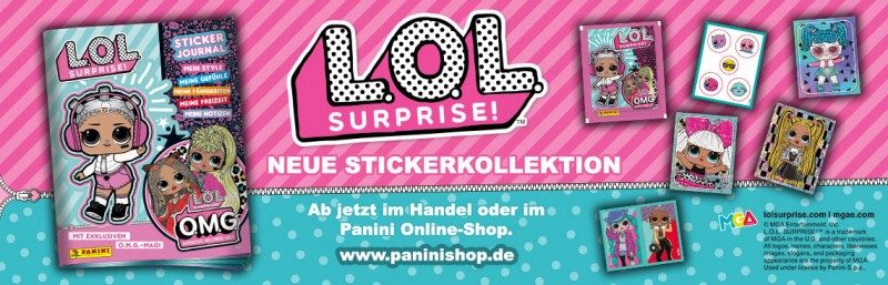Surprise Sticker Sammelalbum sammeln Mädchen Album Panini L.O.L 