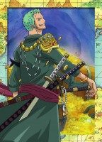 One Piece Trading Cards - Limited Edition Card Nummer 3 Lorenor Zorro