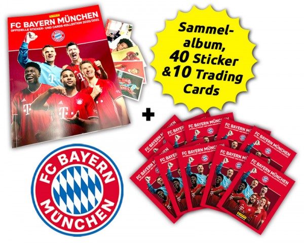 FC Bayern München - Offizielle Sticker- und Cards-Kollektion 2020/21 - Starter-Bundle