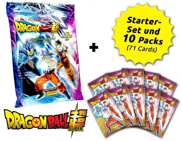 Dragon Ball Super - Trading Cards - Schnupperbundle mit 10 Packs