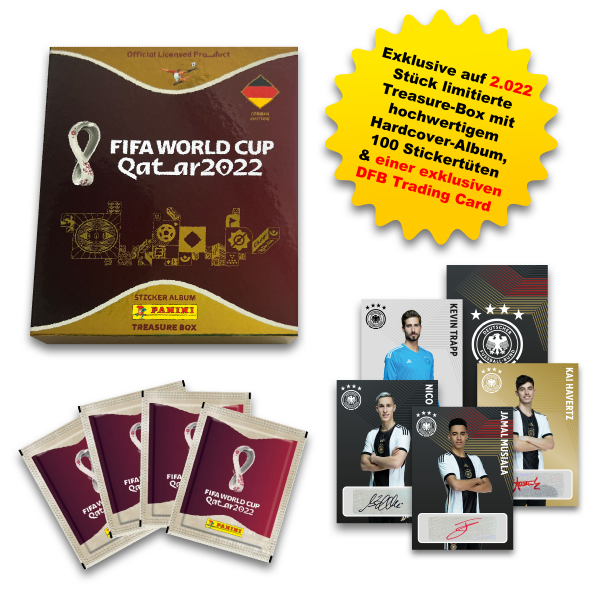 Panini WM Sticker - DFB Treasure Box - FIFA World Cup 2022™ 