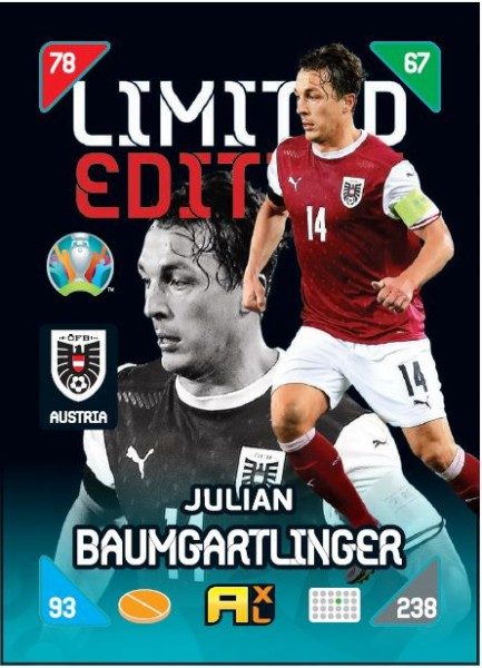 UEFA EURO 2020™ Adrenalyn XL™ 2021 Kick Off – LE Card – Julian Baumgartlinger (Österreich)