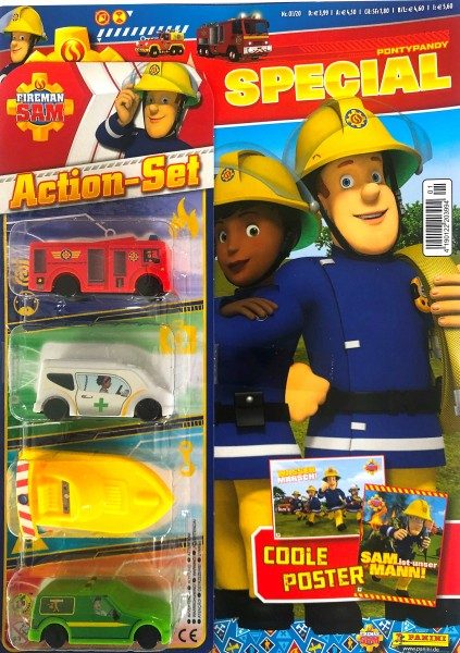Feuerwehrmann Sam Special 01/20 Cover mit Action Set als Extra Feuerwehrauto