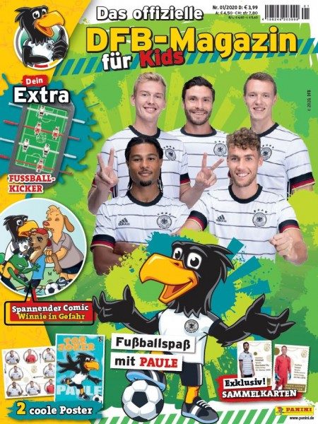 Paule DFB-Magazin für Kids 01/20 - Cover