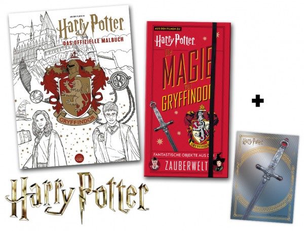 Harry Potter - Gryffindor-Set mit Malbuch, Klappenset und Limited Edition Card aus der Evolution Trading Cards Kollektion