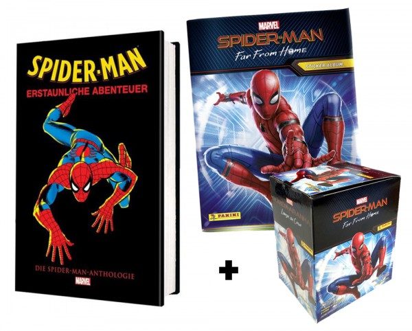 Spider-Man Fan-Bundle Anthologie, Album und Sticker zu Far From Home