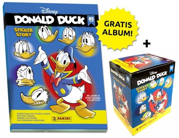 85 Jahre Donald Duck Sammelkollektion - Sticker-Starter-Bundle Inhalt