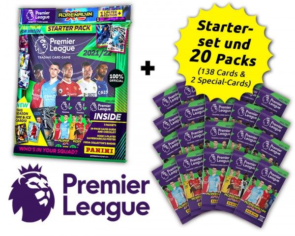 Panini Premier League Adrenalyn XL 2021/22 Kollektion - Starter-Bundle