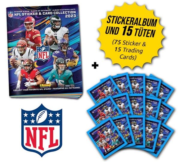 NFL 2023 Sticker & Trading Cards - Kickoff-Bundle