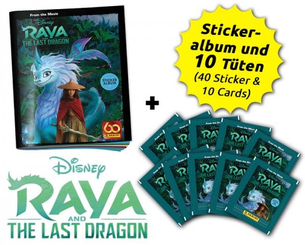 Disney - Raya und der letzte Drache - Sticker und Cards - Schnupperbundle