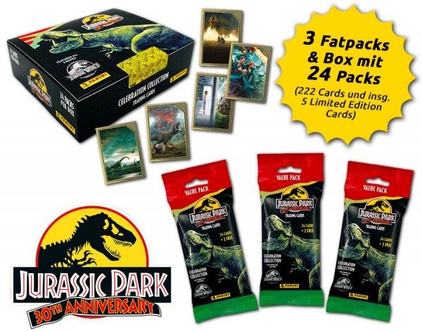 Jurassic Park 30th Anniversary Trading Cards - Kartenregen-Bundle