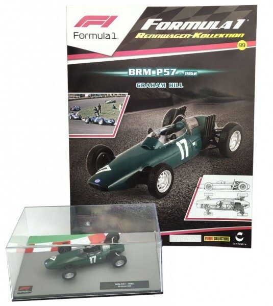 Formula 1 Rennwagen-Kollektion 99 - Graham Hill (BRM P57) Magazin und Modell