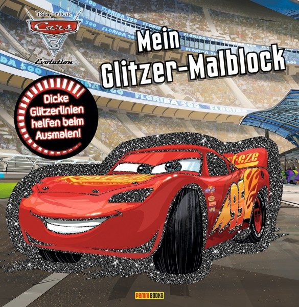 Disney - Cars 3 - Mein Glitzer-Malblock