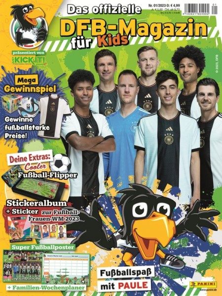 DFB-Fußballspaß mit Paule Magazin 01/23 Cover