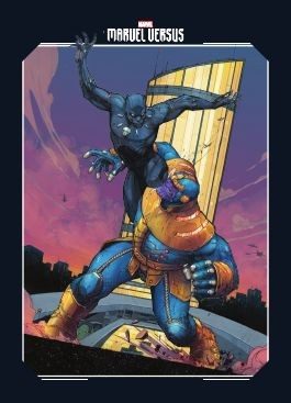 Marvel Versus Trading Cards - LE Card 4 - Thanos und Black Panther