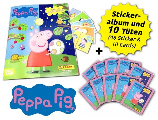Peppa Pig - Spiele mit Gegensätzen - Sticker & Cards - Schnupperbundle