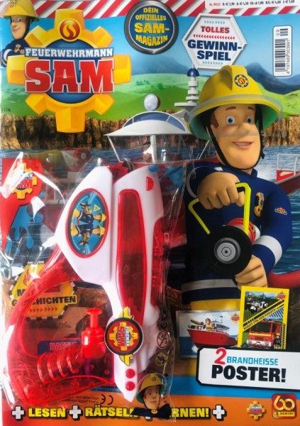 Feuerwehrmann Sam Magazin 09/21 mit Extra Wasserspritzpistole