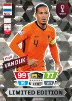 Panini FIFA World Cup Qatar 2022 Adrenalyn XL - Limited Edition Card - Virgil van Dijk